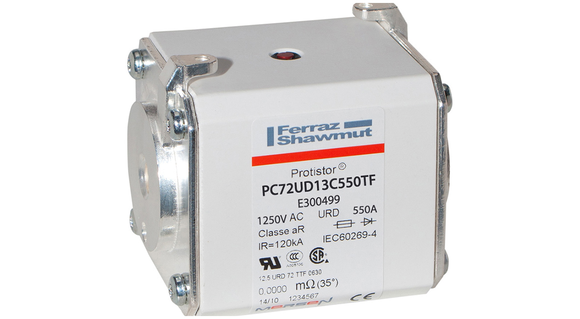 MERS HS Size 72 aR 1250Vac 126kA 550A URD TTF M10 IEC/UL - PC72UD13C550TF - E300499