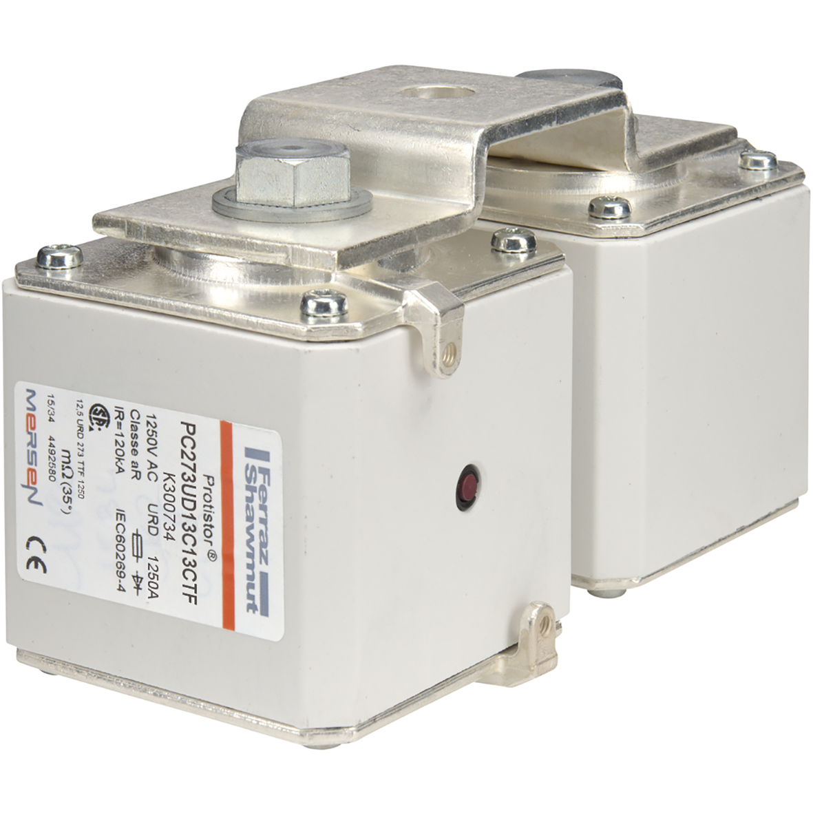 MERS HS Size 2x73 aR 1250Vac 100kA 1250A URD TTF IEC/UL - PC273UD13C13CTF - K300734