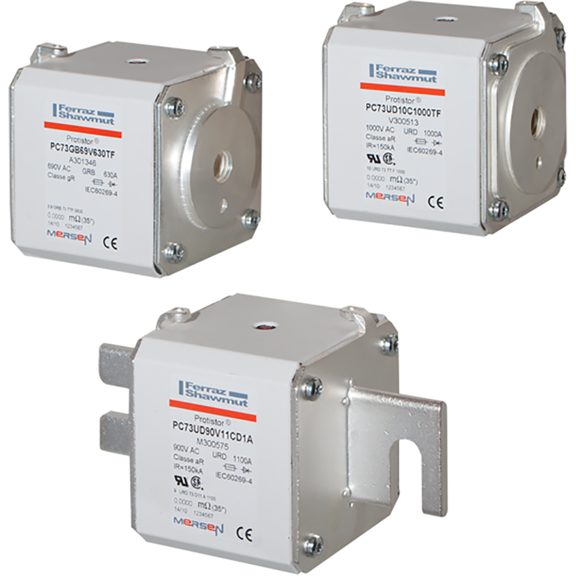 MERS HS Size 73 aR 850Vac 150kA 1400A TTF M12 IEC/UL - PC73UD85V14CTF - S300718