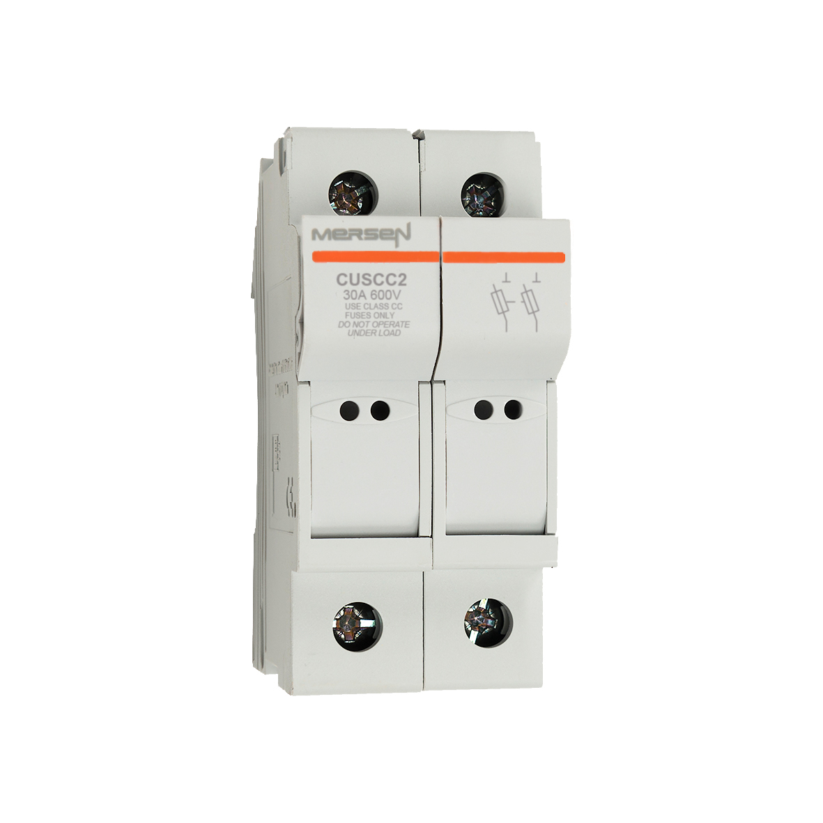 MERS Fuse holder Class CC 2P 600Vac/dc max. 30A UL - CUSCC 2 - K1062793