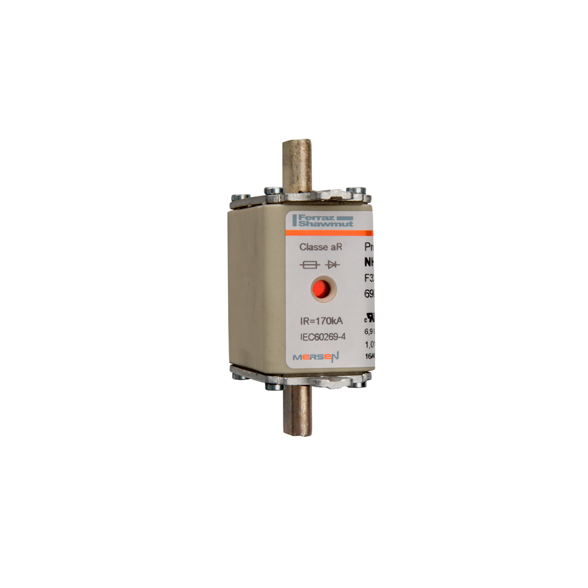 MERS HS NH00 aR 690Vac 170kA 125A double ind IEC/UL . - NH00UD69V125PV - F320165