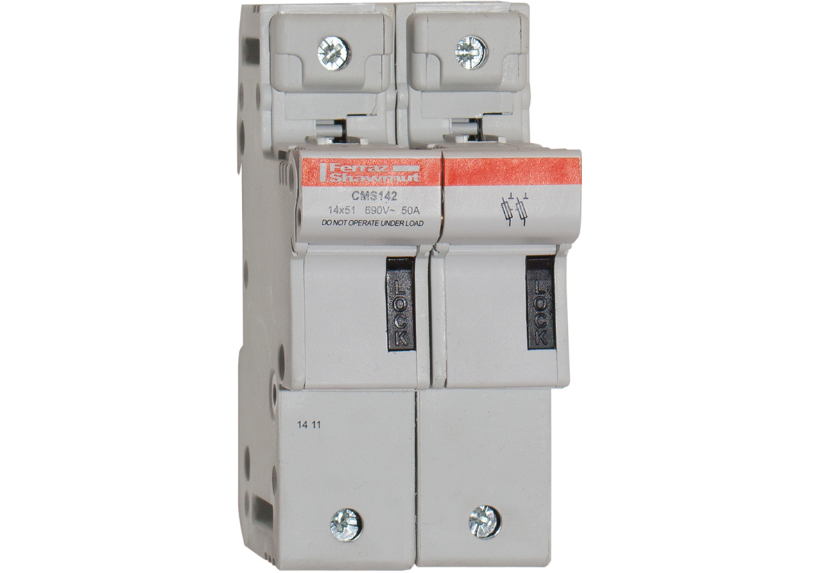 MERS Fuse holder 14x51mm 2P 690Vac/dc max. 50A IEC - CMS142 - R331031