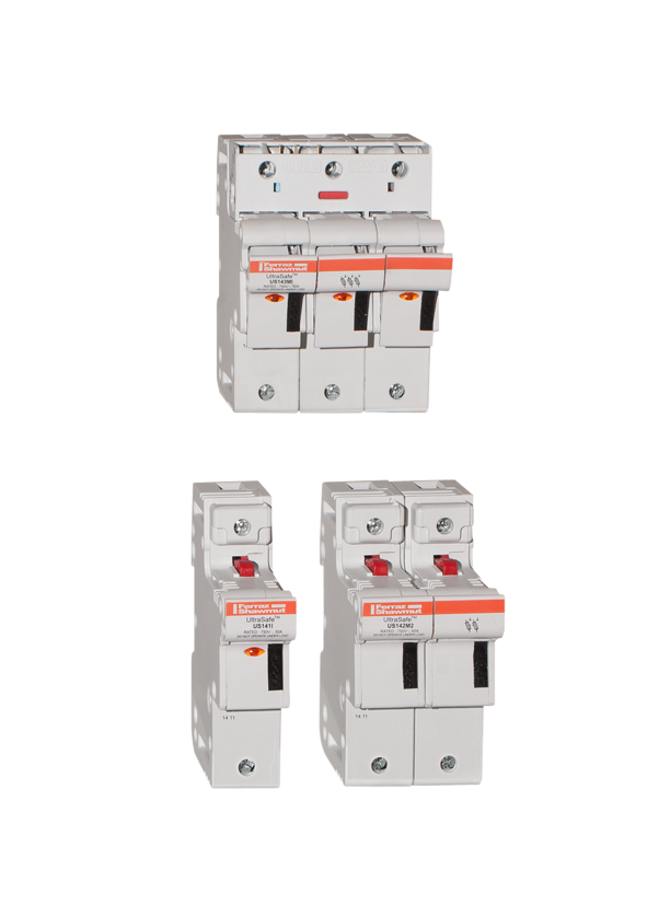 MERS Fuse holder 14x51mm 3P+N 750Vac/dc max. 50A IEC/UL - US143N - X331151