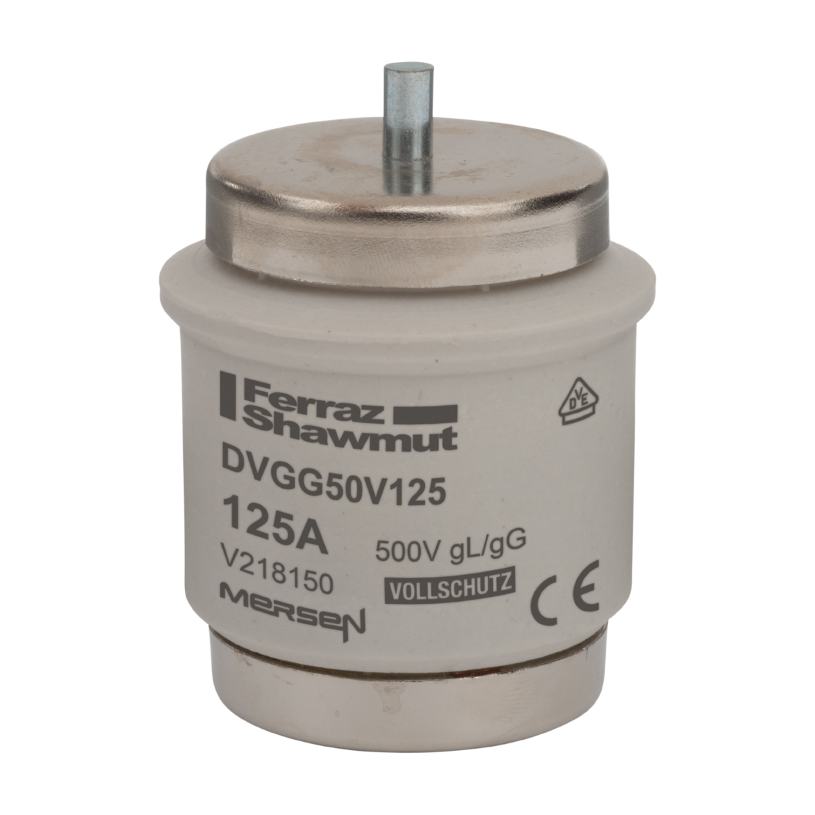 MERS DV gG 500Vac/dc 50kA  125A yellow - DVG50V125 - V218150