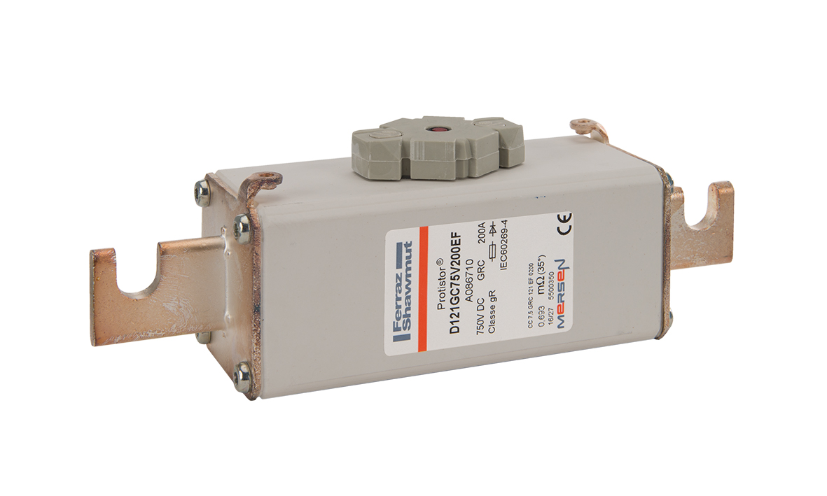 MERS HS Size 121 gR 750Vdc 100kA 200A EF striker IEC - D121GC75V200EF - A086710