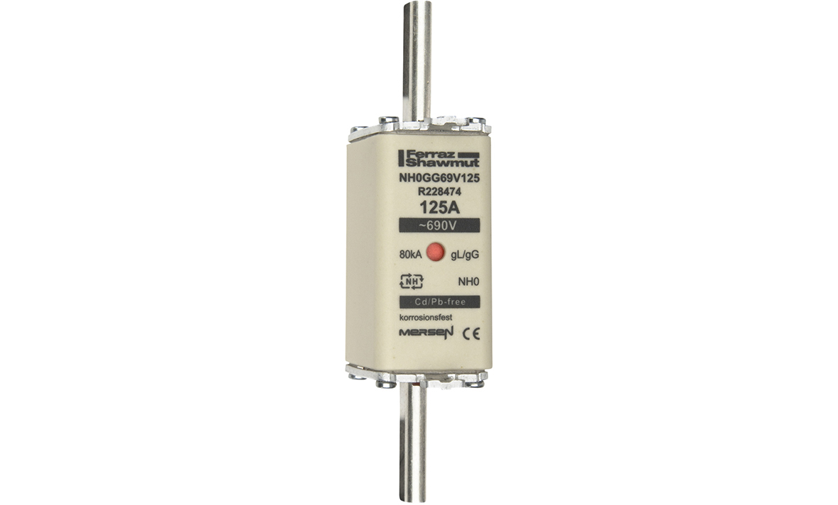 MERS NH0 gG 690Vac/400Vdc 80kA 125A  double ind. IEC - NH0GG69V125 - R228474