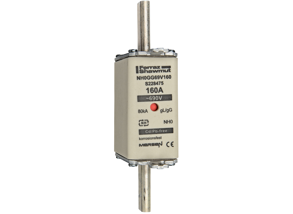 MERS NH0 gG 690Vac/400Vdc 80kA 160A  double ind. IEC - NH0GG69V160 - S228475