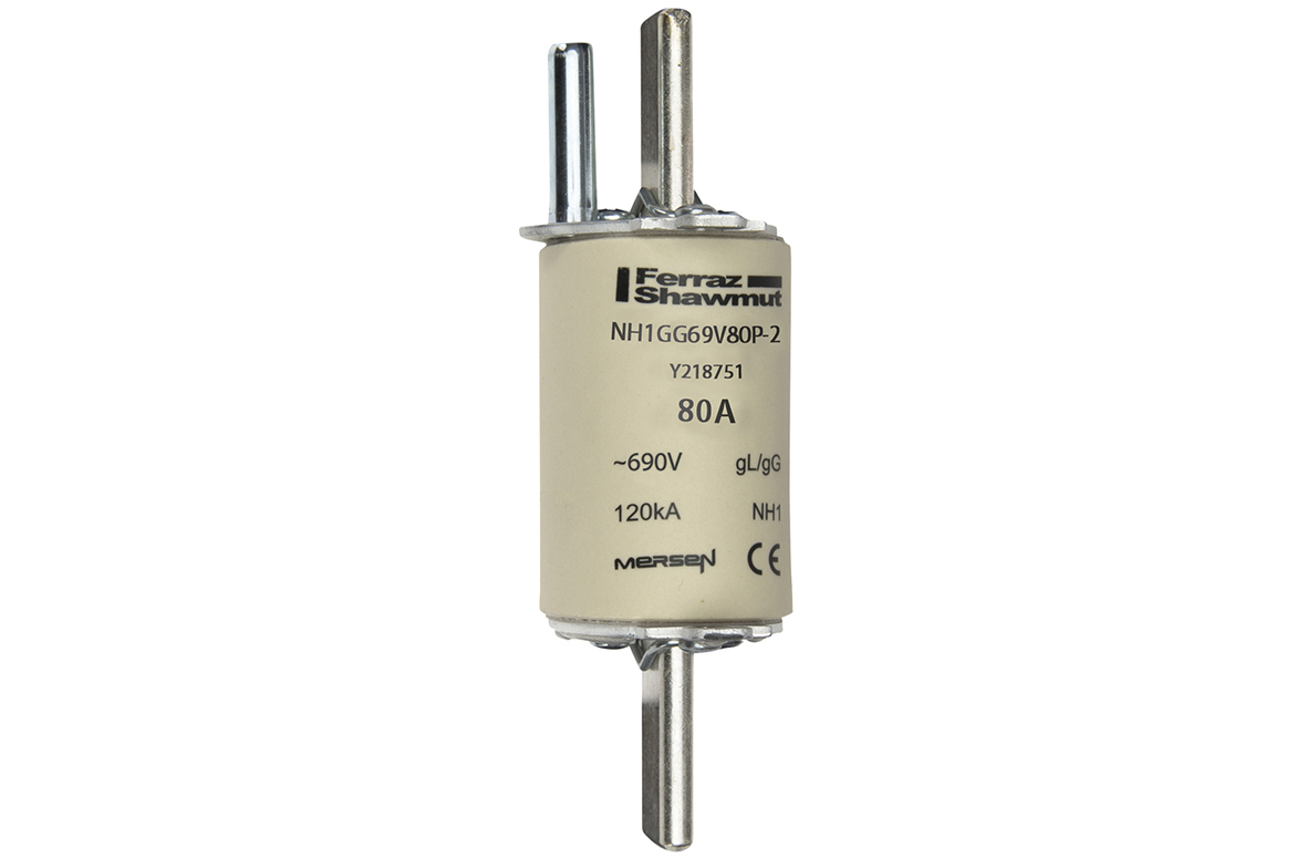 MERS NH1 gG 690Vac 80kA 80A IEC striker IEC - NH1GG69V80P-2 - Y218751