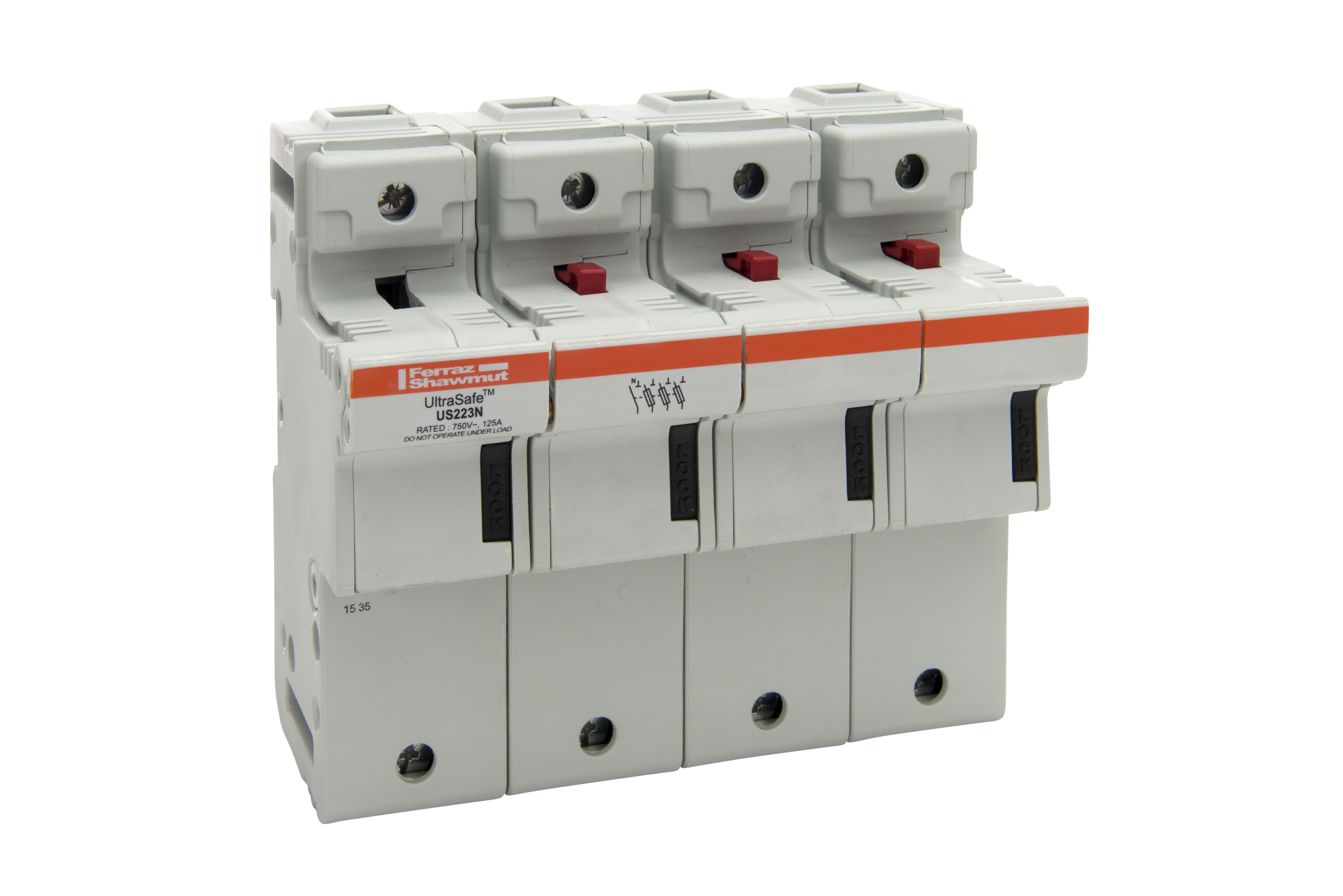 MERS Fuse holder 22x58mm 3P+N 690Vac/dc max. 125A IEC/UL - US223N - X331174