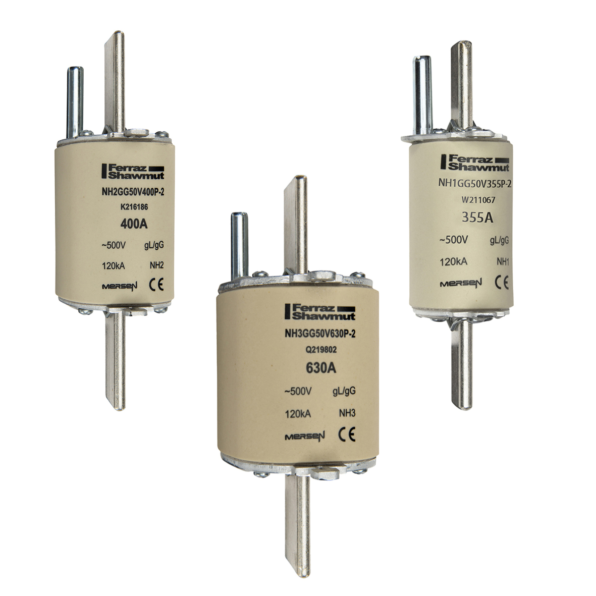 MERS NH0 gG 690Vac 80kA 100A  striker IEC - NH0GG69V100P-2 - H216690