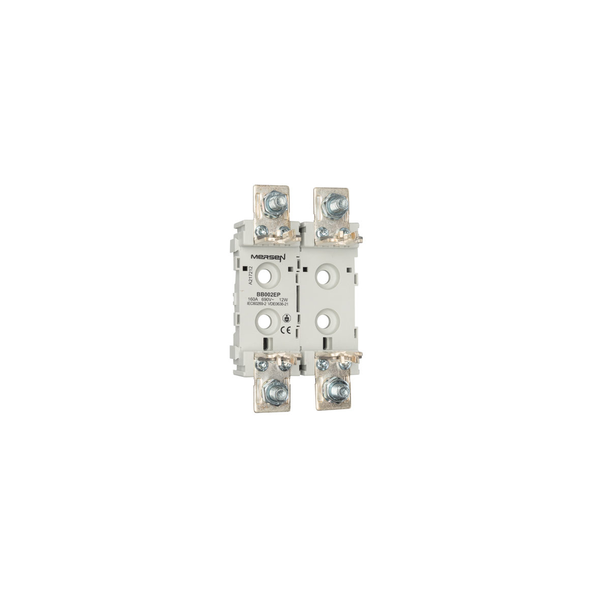 MERS Fuse holder NH00 2P 1000Vac/dc max. 160A screw-screw IEC contacts - BB002EP - A217212
