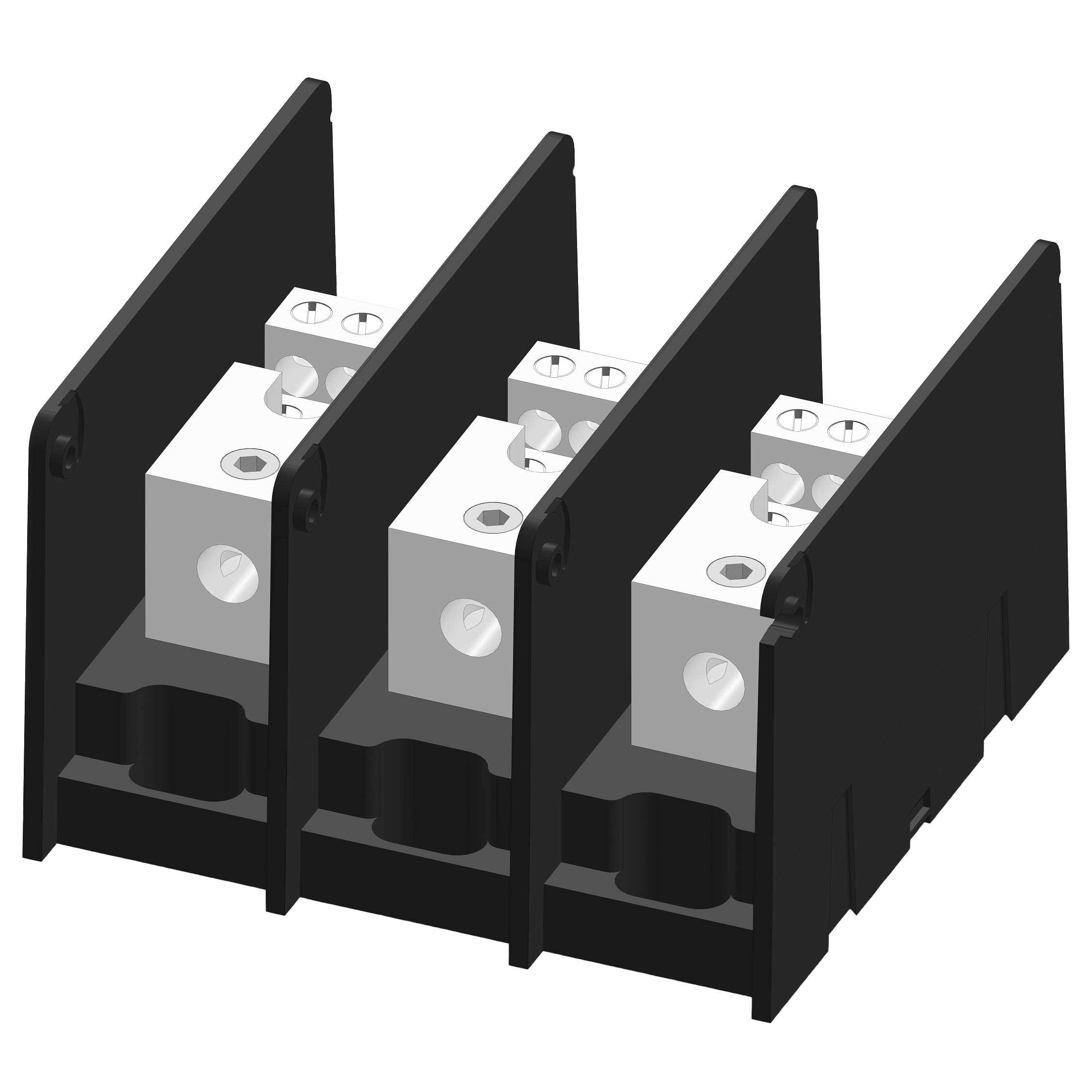 MERS PWR DIS BLK 3P 1000Vac/dc IN:1-OUT:12 175A UL - MPDB67113