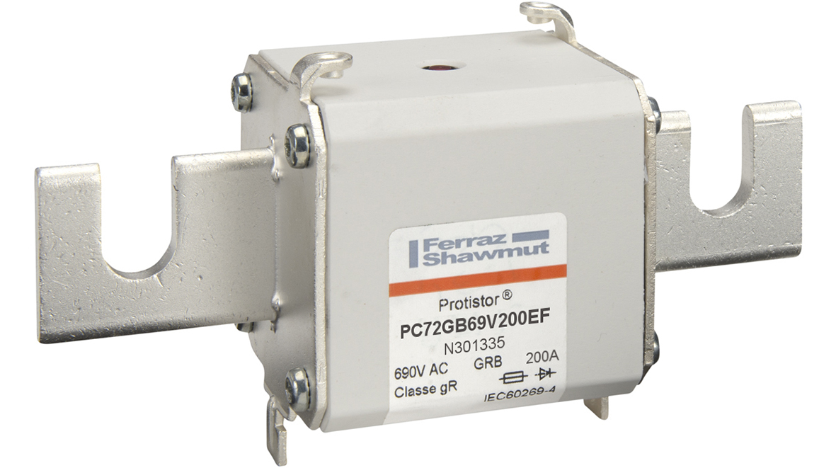 MERS HS Size 72 gR 690Vac 150kA 200A EF bolted connection IEC - PC72GB69V200EF - N301335