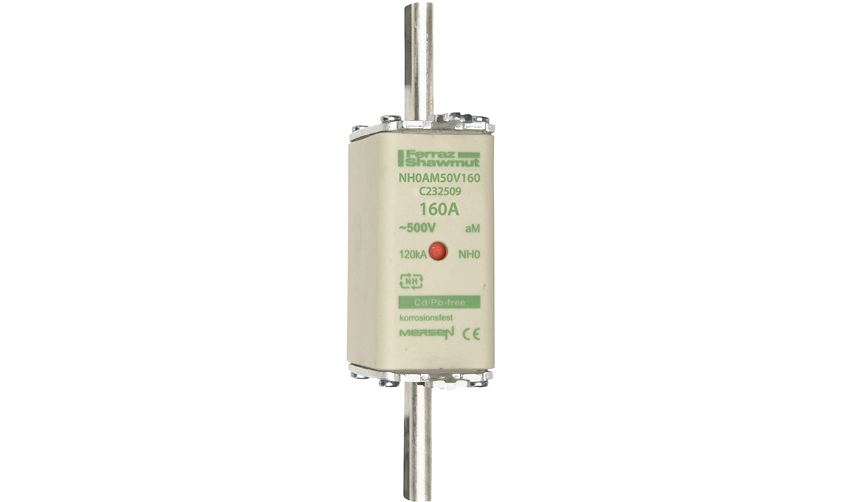 MERS NH0 aM 500Vac 120kA 160A double ind. IEC - NH0AM50V160 - C232509