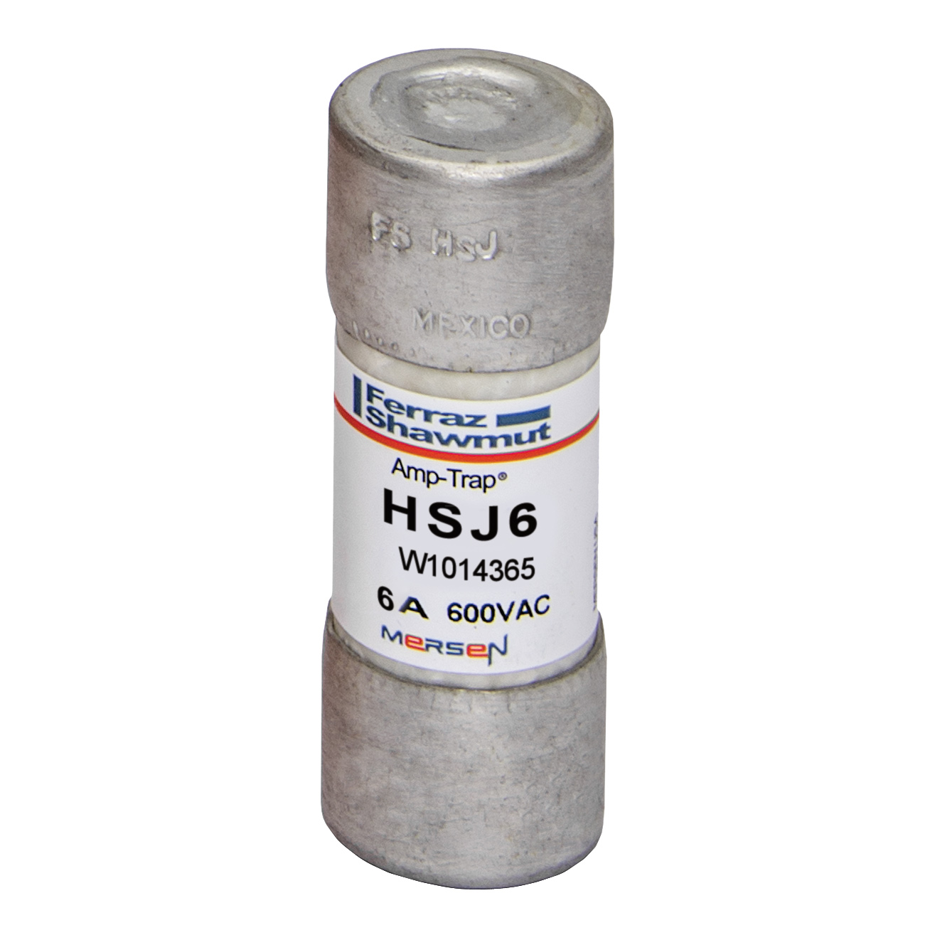 MERS HS 21x57mm Class J 600Vac/500Vdc 200kAac/100kAdc 6A UL - HSJ6