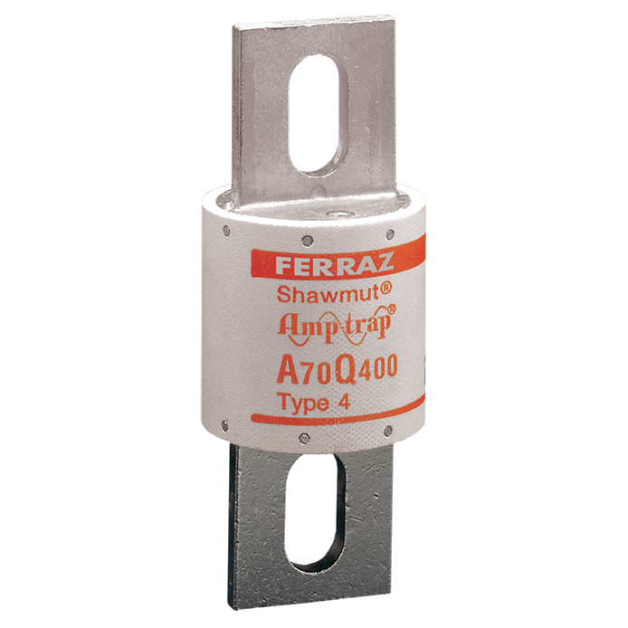 MERS HS 50x129mm 700Vac/650Vdc 100kA 350A Amp Trap Form 101 - Blades bolt in UL - A70Q350-4