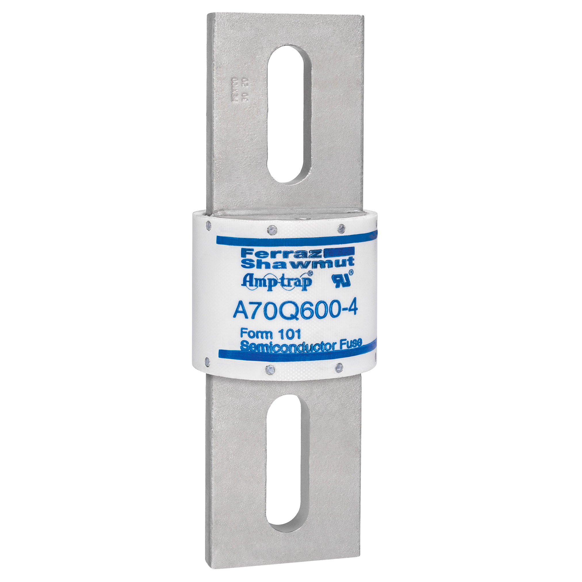 MERS HS 63x180mm 700Vac/650Vdc 100kA 600A Amp Trap Form 101 - Blades bolt in UL - A70Q600-4