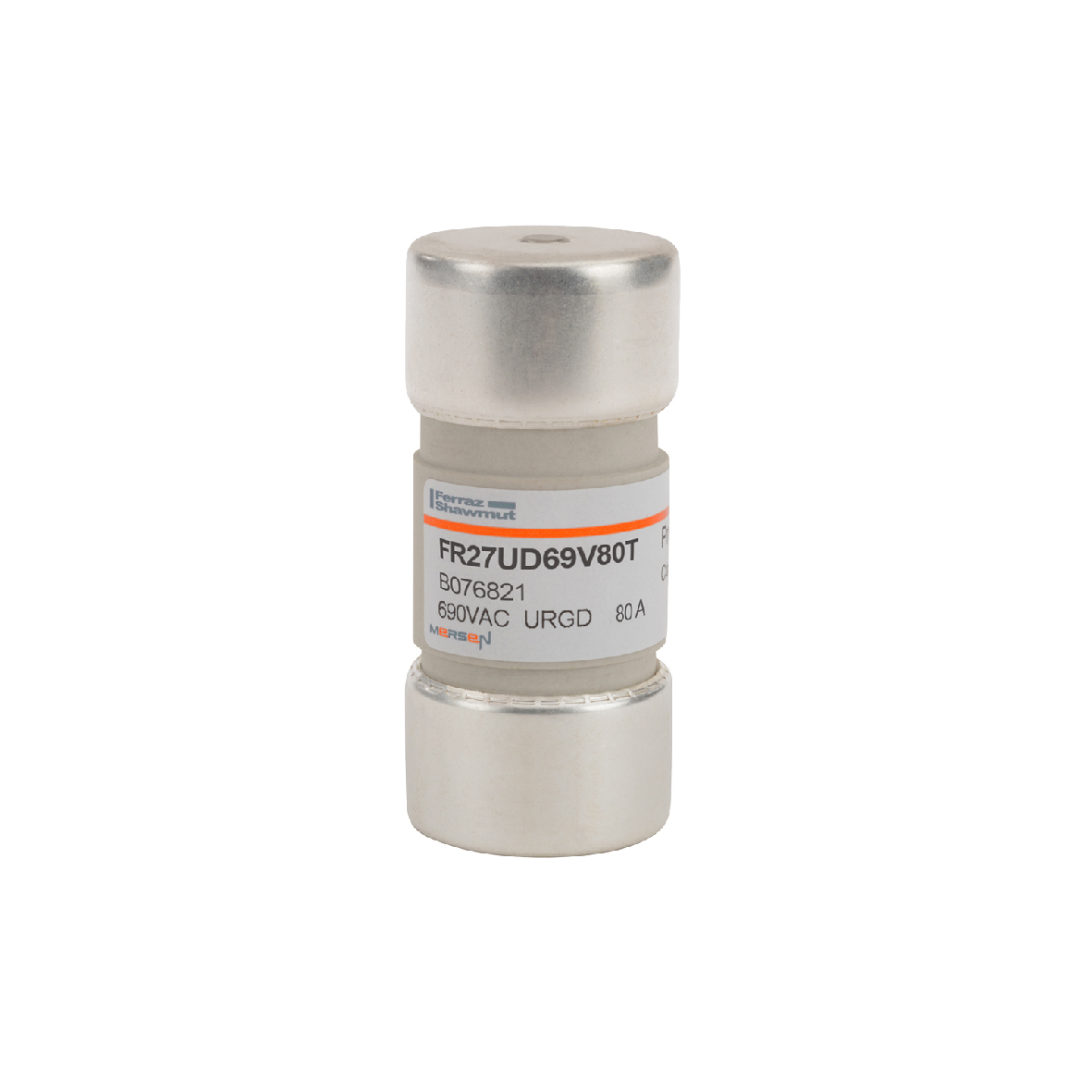 MERS HS 27x60mm aR 690Vac 200kA 80A with Striker IEC - FR27UD69V80T - B076821