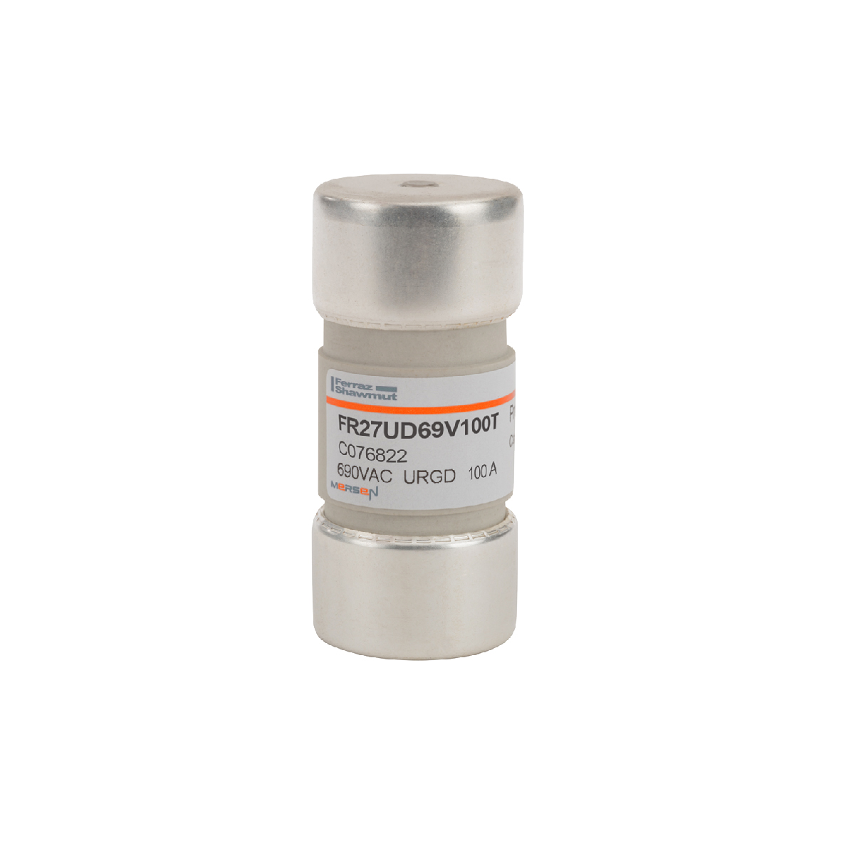 MERS HS 27x60mm aR 690Vac 200kA 100A with Striker IEC - FR27UD69V100T - C076822