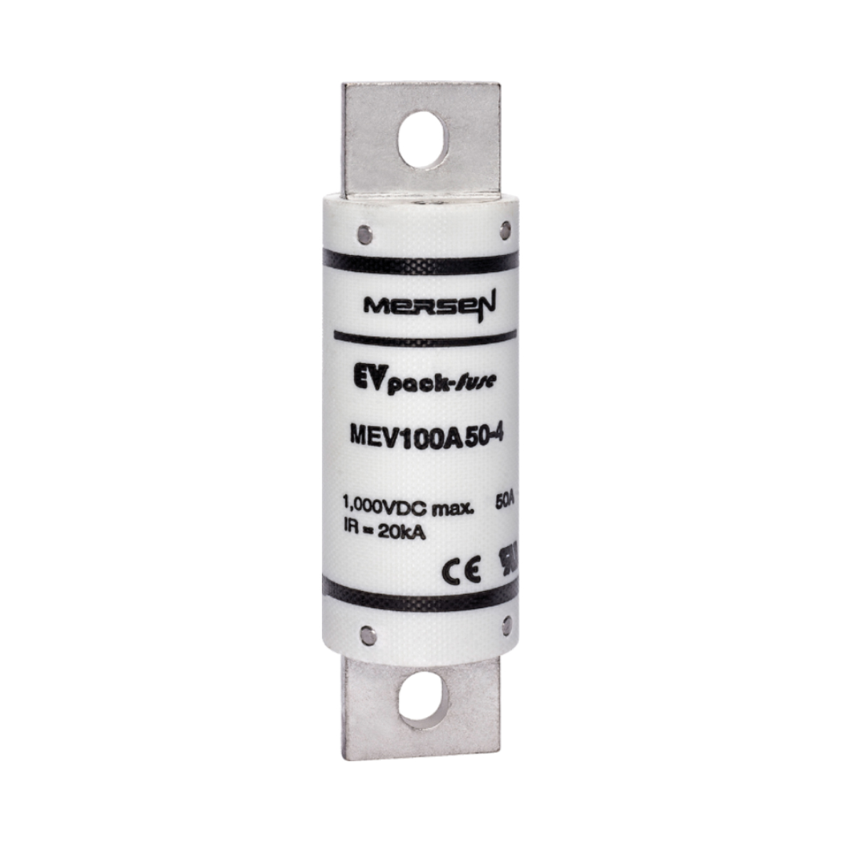 MERS EV Pack Fuse 25x73mm EV 1000Vdc 20kA 50A Blade mount - MEV100A50-4