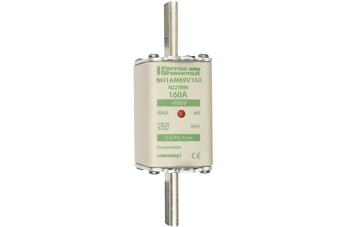 MERS NH1 aM 690Vac 80ka 160A double ind. IEC - NH1AM69V160 - N227896