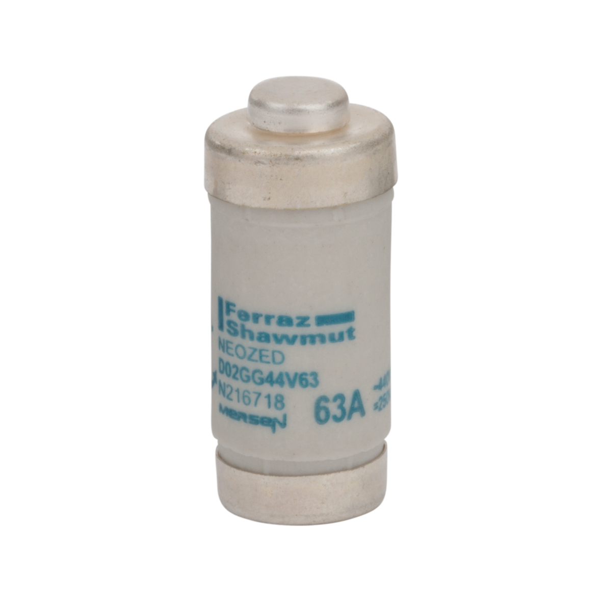 MERS D02 E18 gG 440Vac/250Vdc 50kA 63A Copper IEC - D02GG44V63 - N216718