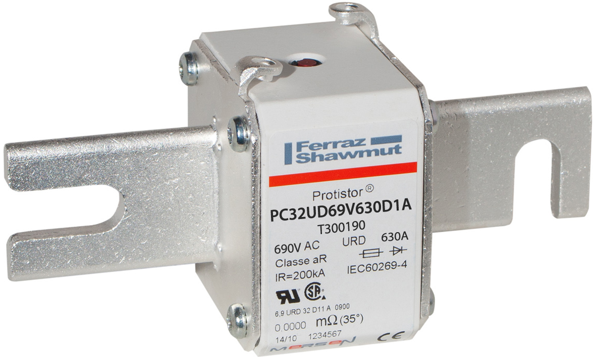 MERS HS Size 32 aR 690Vac 200kA 630A DIN110 blades IEC/UL - PC32UD69V630D1A - T300190