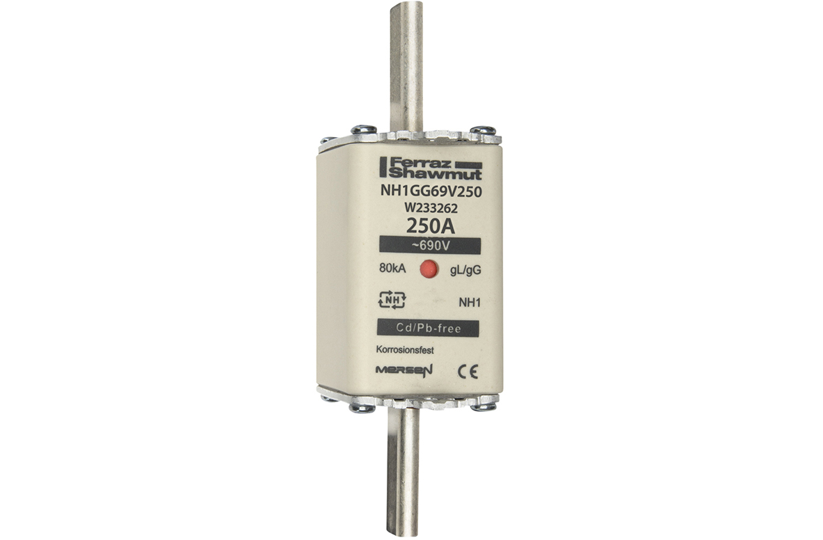 MERS NH1 gG 690Vac/400Vdc 80kA 250A double ind. IEC - NH1GG69V250 - W233262