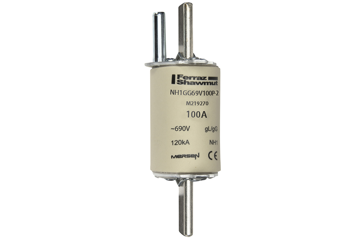 MERS NH1 gG 690Vac 80kA 100A striker IEC - NH1GG69V125P-2 - M219270