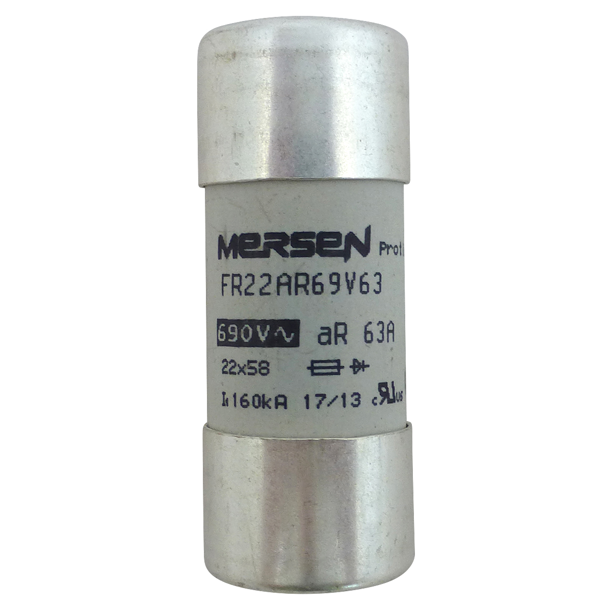 MERS HS 22x58mm aR 690Vac 160kA 63A IEC/UL - FR22AR69V6 - C1027320