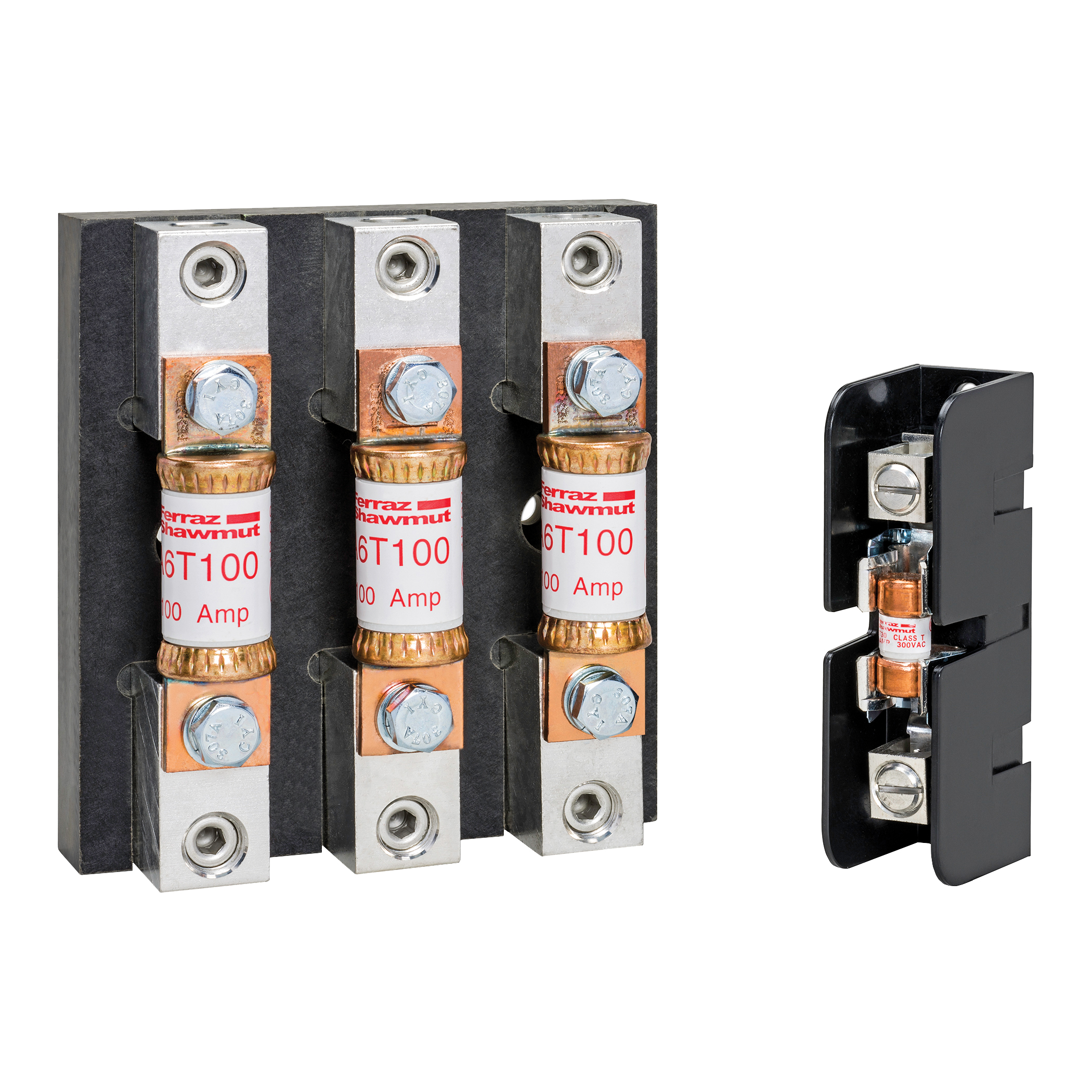 MERS Fuse holder 1P Class T 600Vac/dc 400A UL - 64031T
