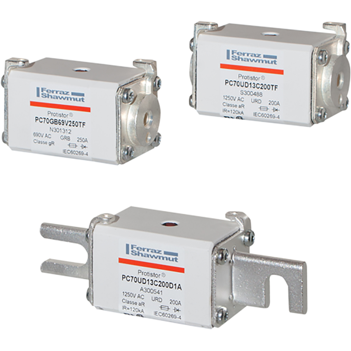 MERS HS Size 70 gR 600Vac 125A type ESF IEC/UL - D70GB60V125ESF - Q235488