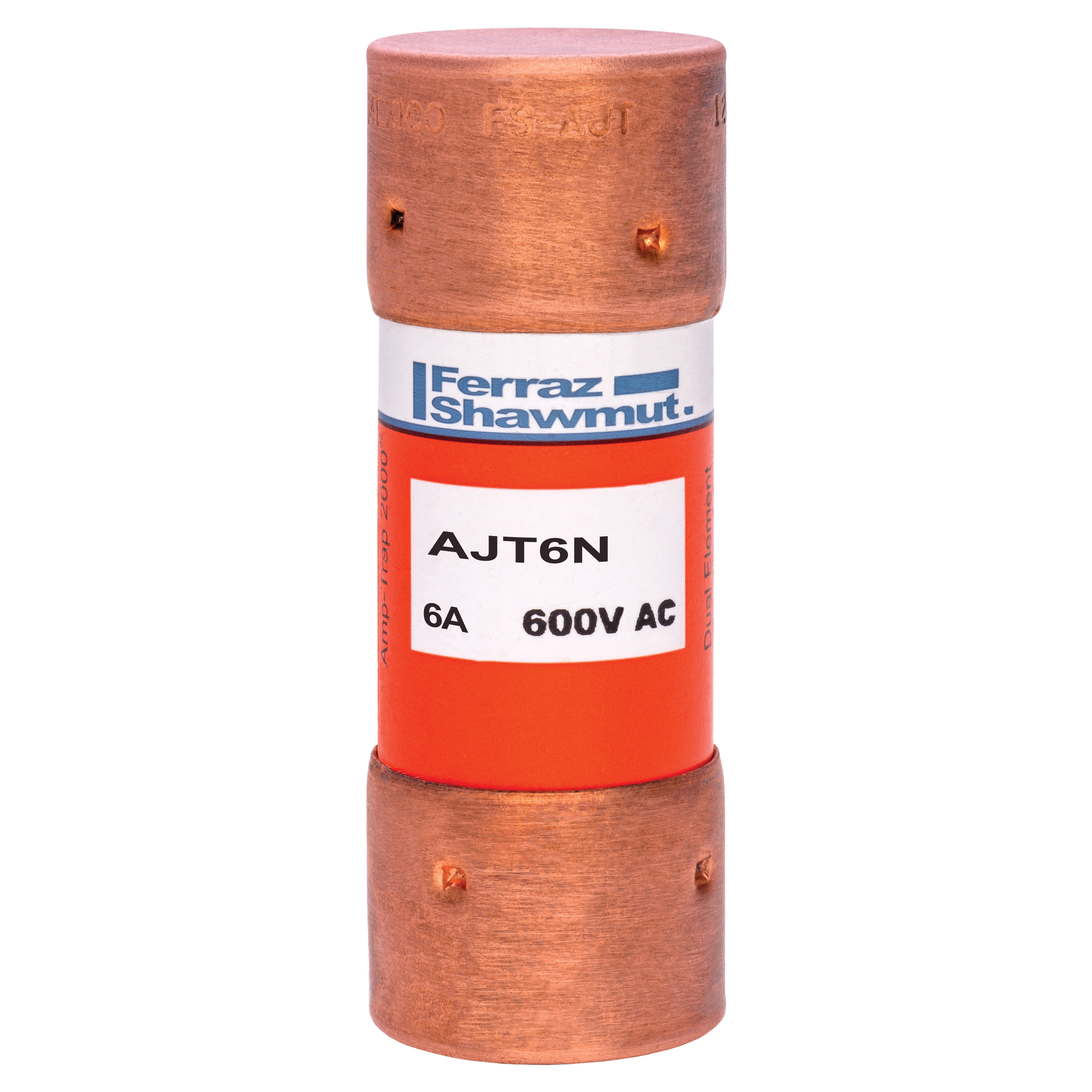 MERS 21x57mm  Class J Time delay 600Vac/500Vdc 200kAac/100kAdc 6A no ind. IEC/UL - AJT6N