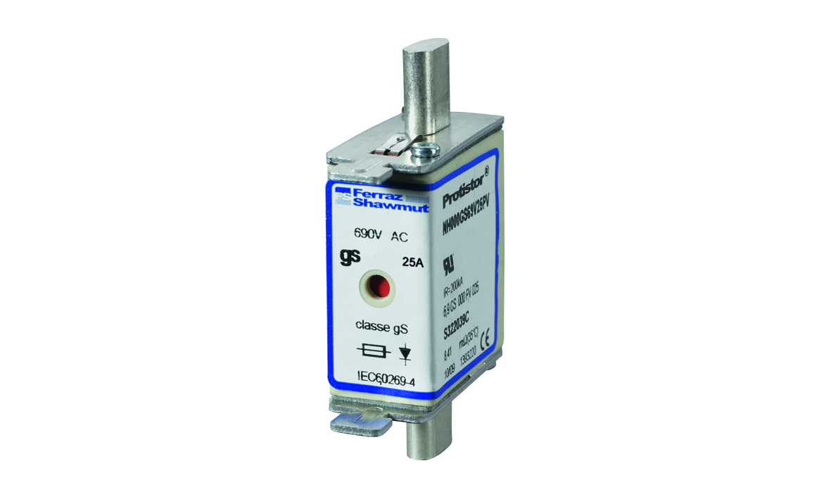 MERS HS NH000 gS 690Vac 160kA 25A IEC/UL NH000GS69V25PV - S322039