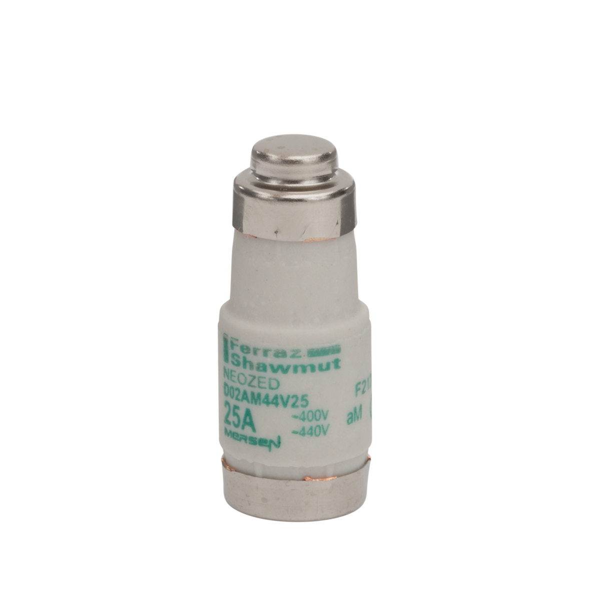 MERS D02 E18 aM 440Vac 50kA 25A yellow IEC - D02AM44V25 - F212640