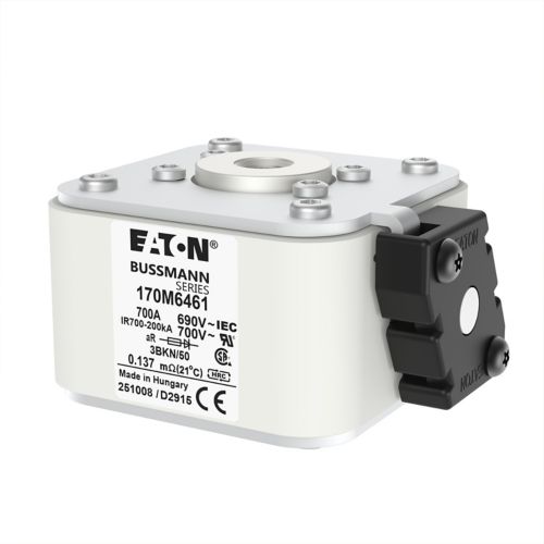 BUSS HS Size 3 aR 690Vac 200kA 700A IEC/UL 3BKN/50 AR UC Type K-ind. - 170M6461