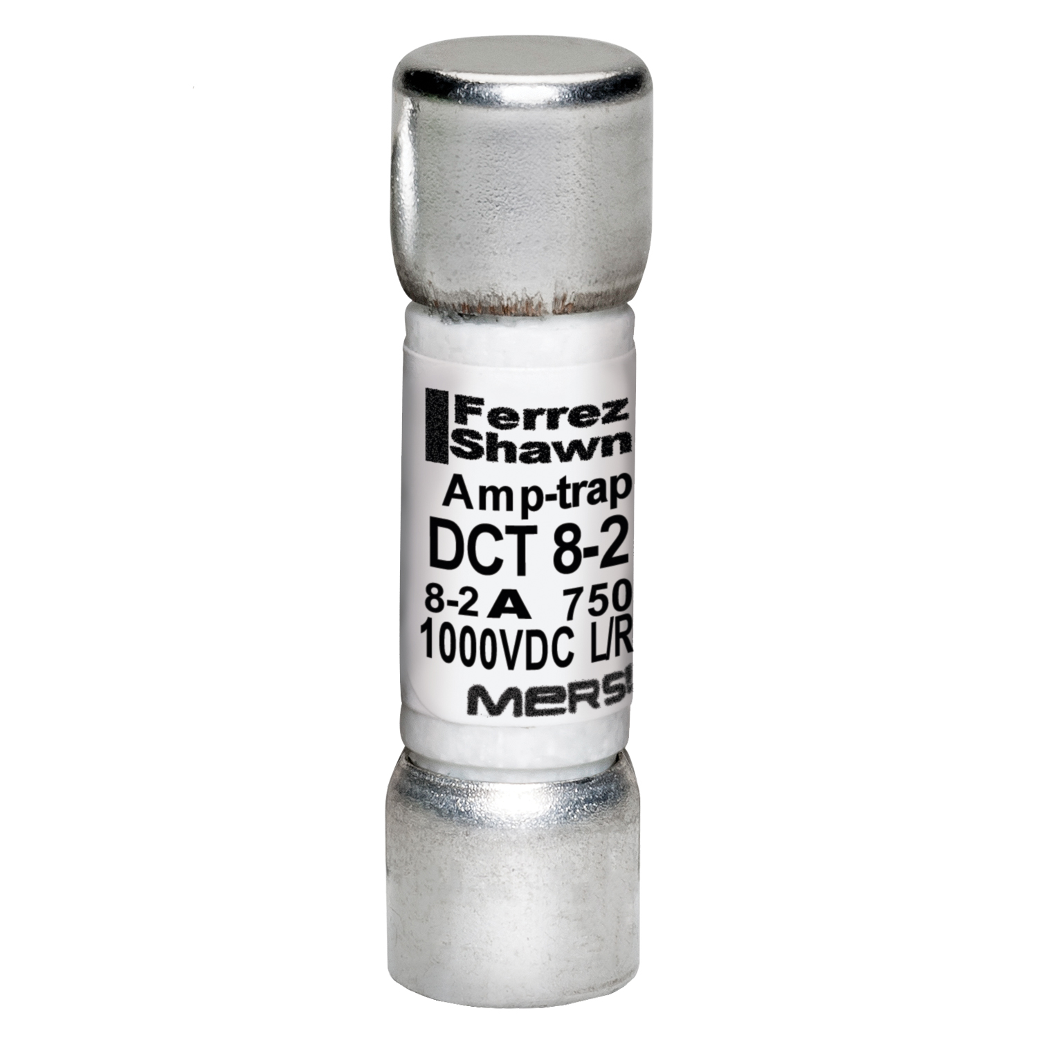 MERS 10x38mm Midget fuse 750Vac/1000Vdc 100kAsc/50kAdc 8A IEC / UL - DCT8-2