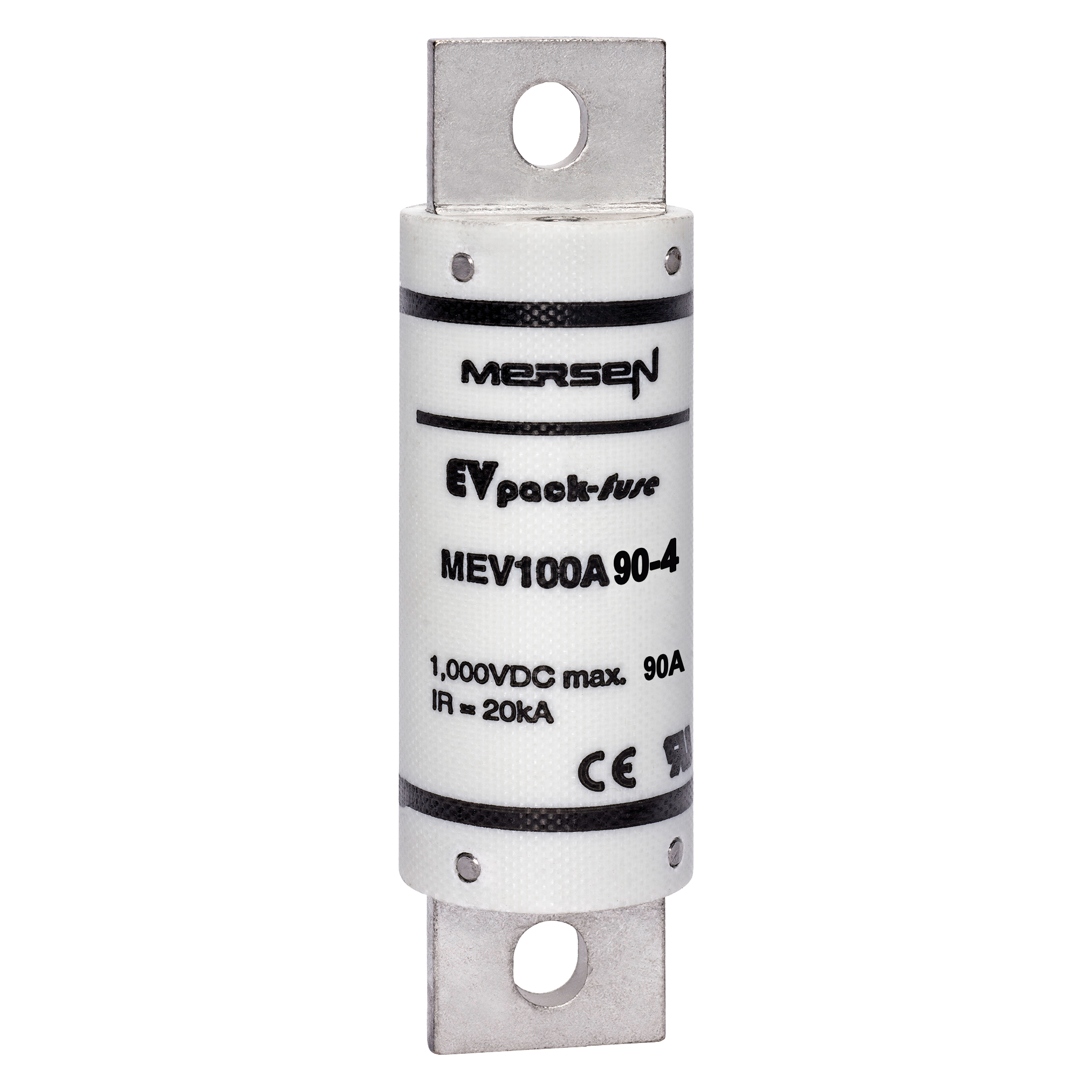 MERS EV Pack Fuse 25x73mm 1000Vdc 100kA 90A Blade mount IEC - MEV100A90-4