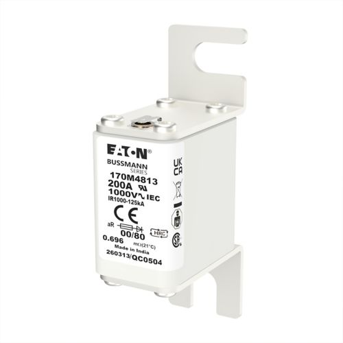 BUSS HS Size 00 aR 1000Vac 120kA 200A IEC/DIN 00/80 - 170M4813