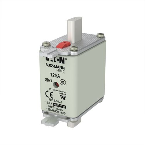BUSS NH00 gL/gG 690Vac 120kA 125A - 125NHG00B-690