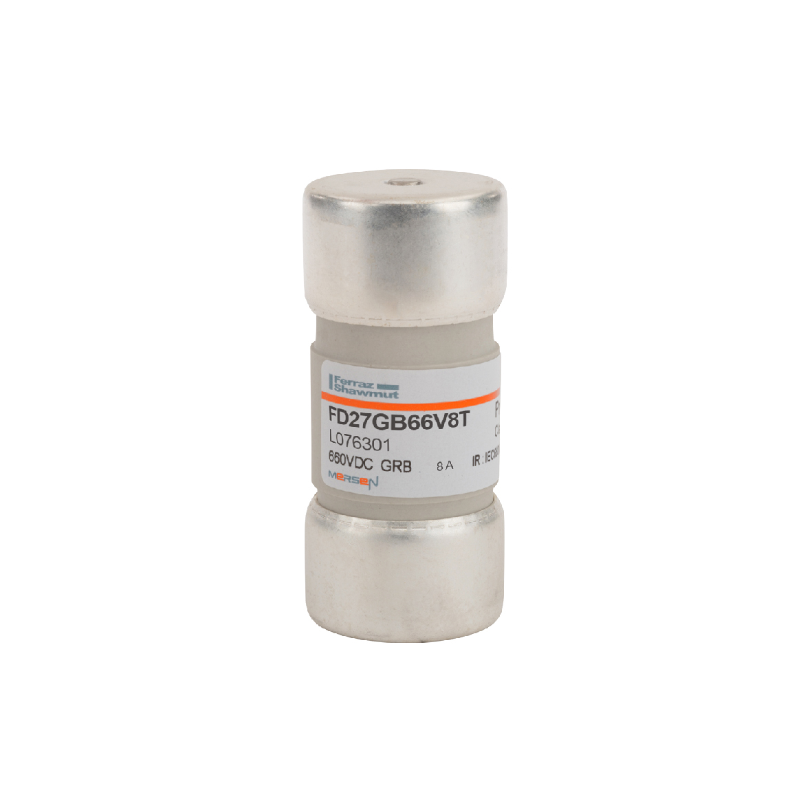 MERS HS 27x60mm gR 660Vdc 50kA 8A striker IEC - FD27GRB66V8T - L076301