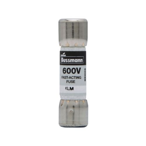 BUSS 10x38mm 600Vac 100kA 12A UL fast acting supplement fuse - KLM-12