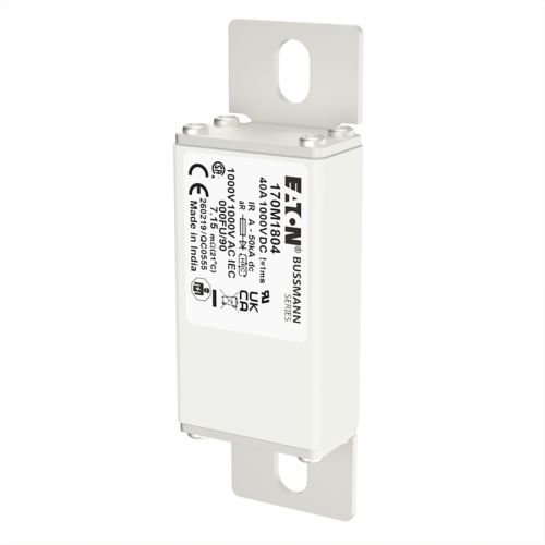 BUSS HS Size 000 aR 1000Vdc 50kA 40A IEC/UL 000FU/90 AR - 170M1804