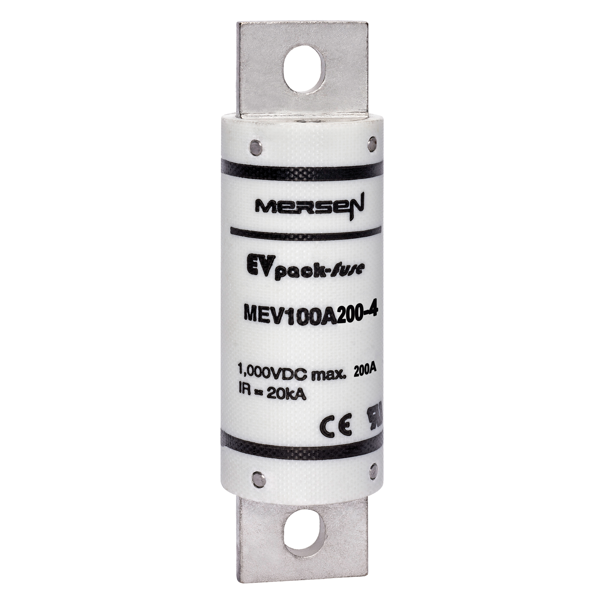 MERS EV Pack Fuse 25x73mm EV 1000Vdc 20kA 200A Blade mount - MEV100A200-4