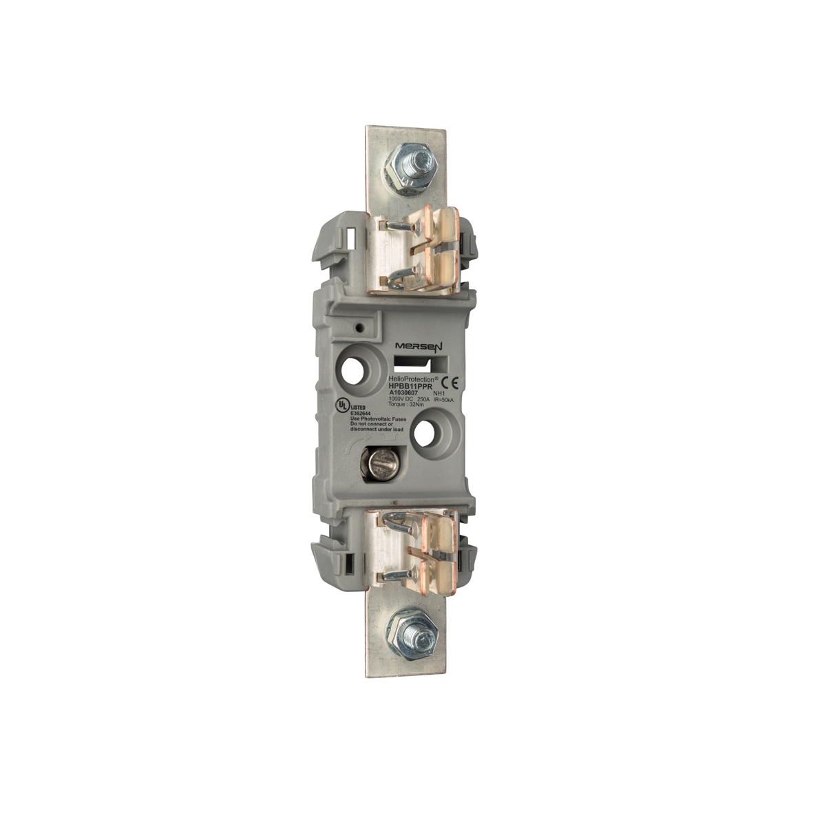 MERS Fuse holder gPV NH1 1000Vdc max. 250A Screw or DIN rail - open model - HPBB11PPR - A1030607
