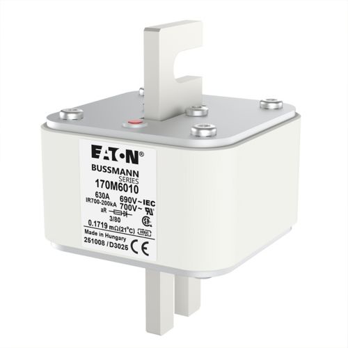 BUSS HS Size 3 aR 690Vac 200kA 630A IEC/DIN 3/80 AR UC - 170M6010