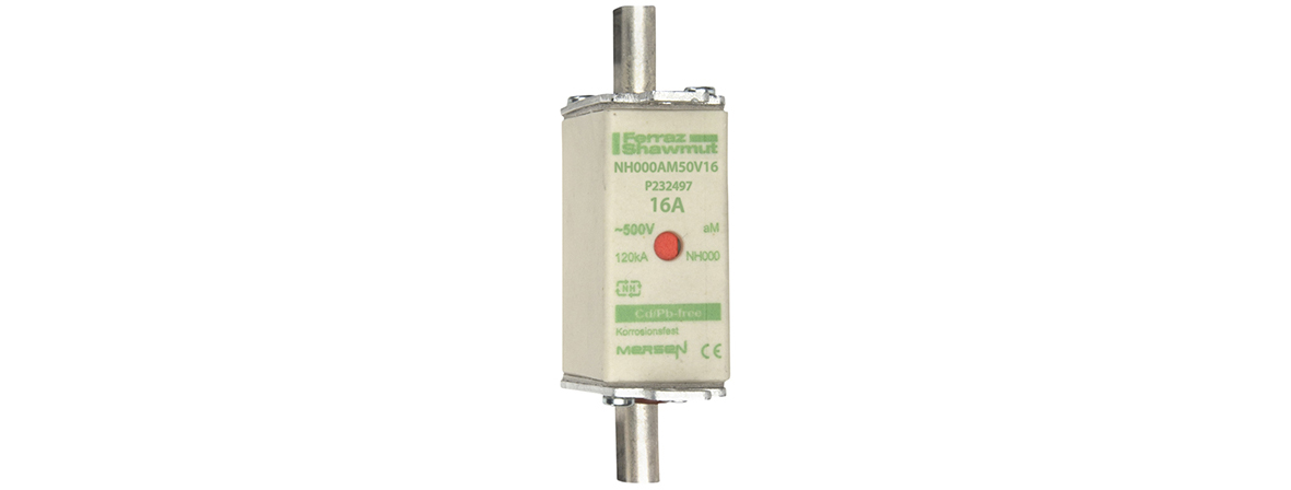 MERS NH000 aM 500Vac 120kA 16A double ind. IEC - NH000AM50V16 - P232497